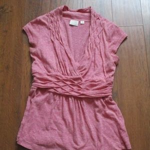Anthro | 9-h15 stcl pink sleveless top